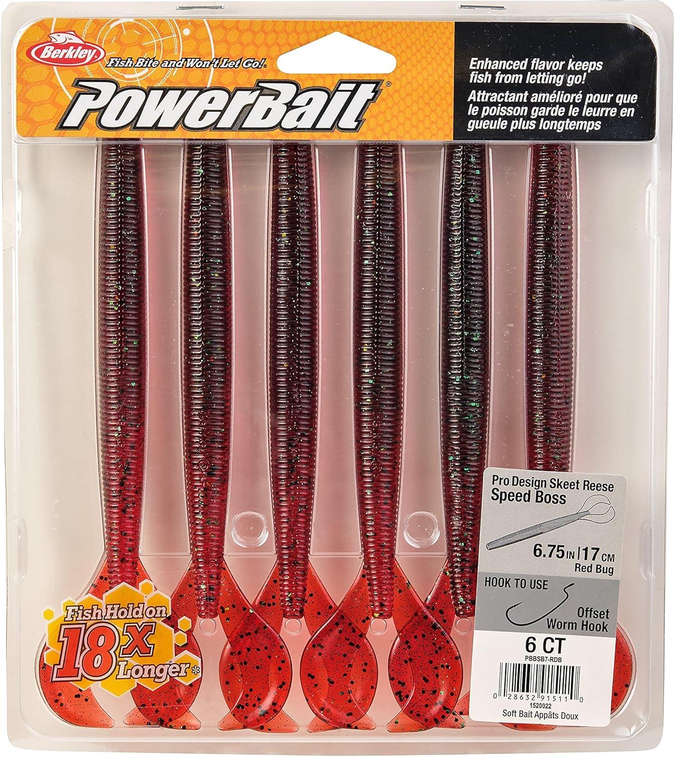 imageBerkley PowerBait Speed Boss Fishing Soft BaitRedbug