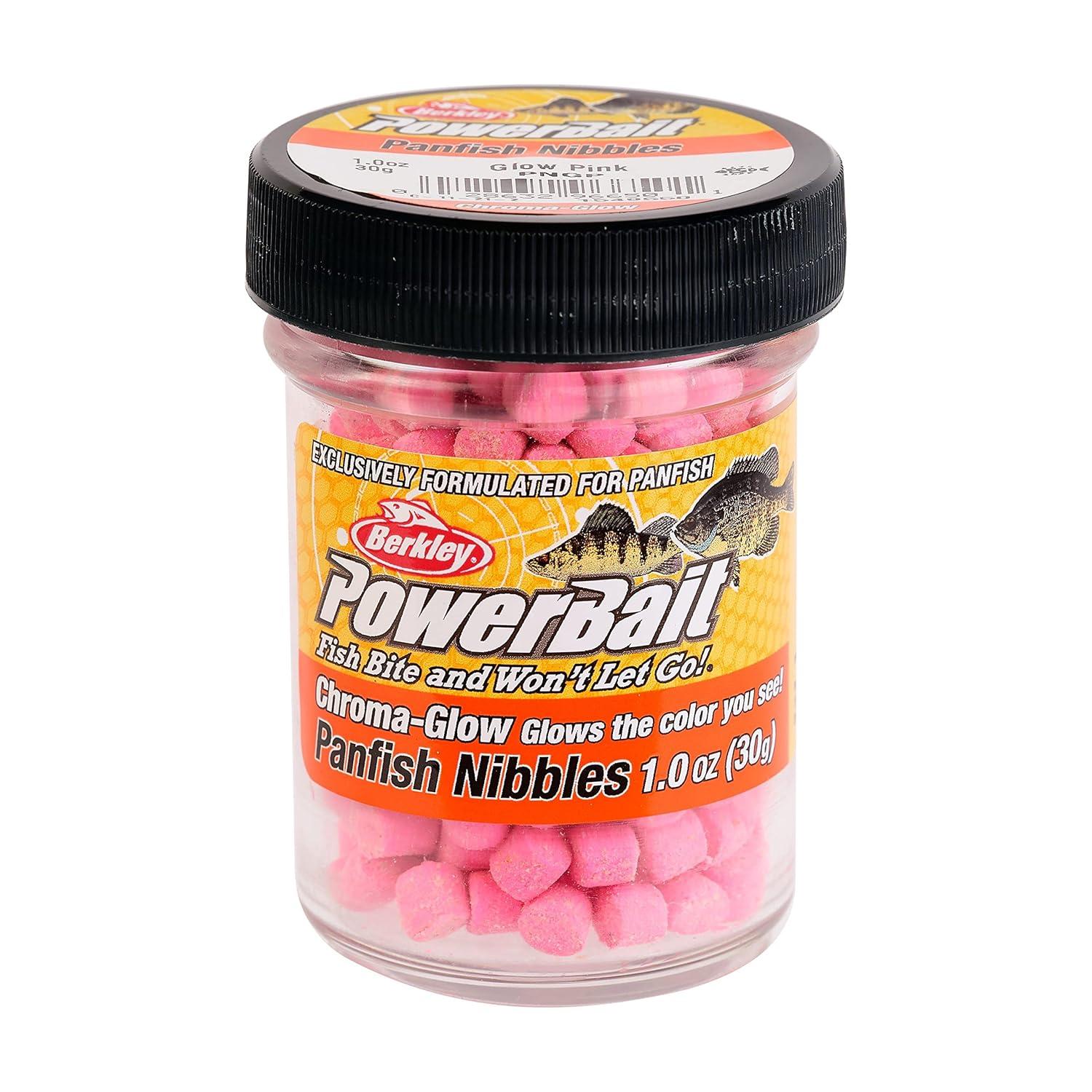 imageBerkley Powerbait ChromaGlow Panfish Nibbles Fishing Soft BaitGlow Pink