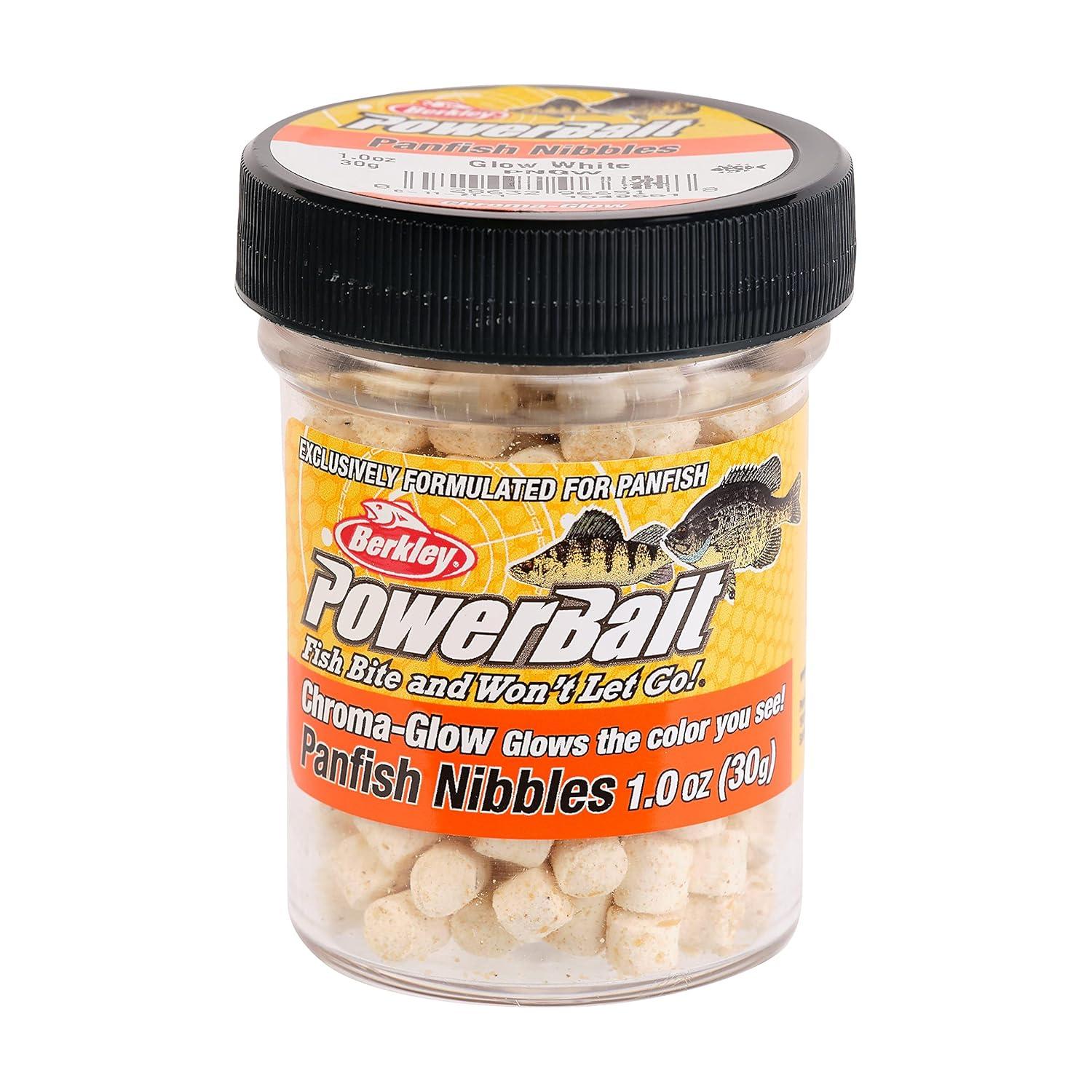 imageBerkley Powerbait ChromaGlow Panfish Nibbles Fishing Soft BaitGlow White