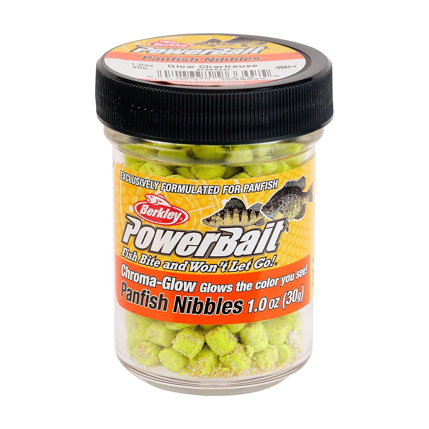 imageBerkley Powerbait ChromaGlow Panfish Nibbles Fishing Soft BaitGlowChartreuse