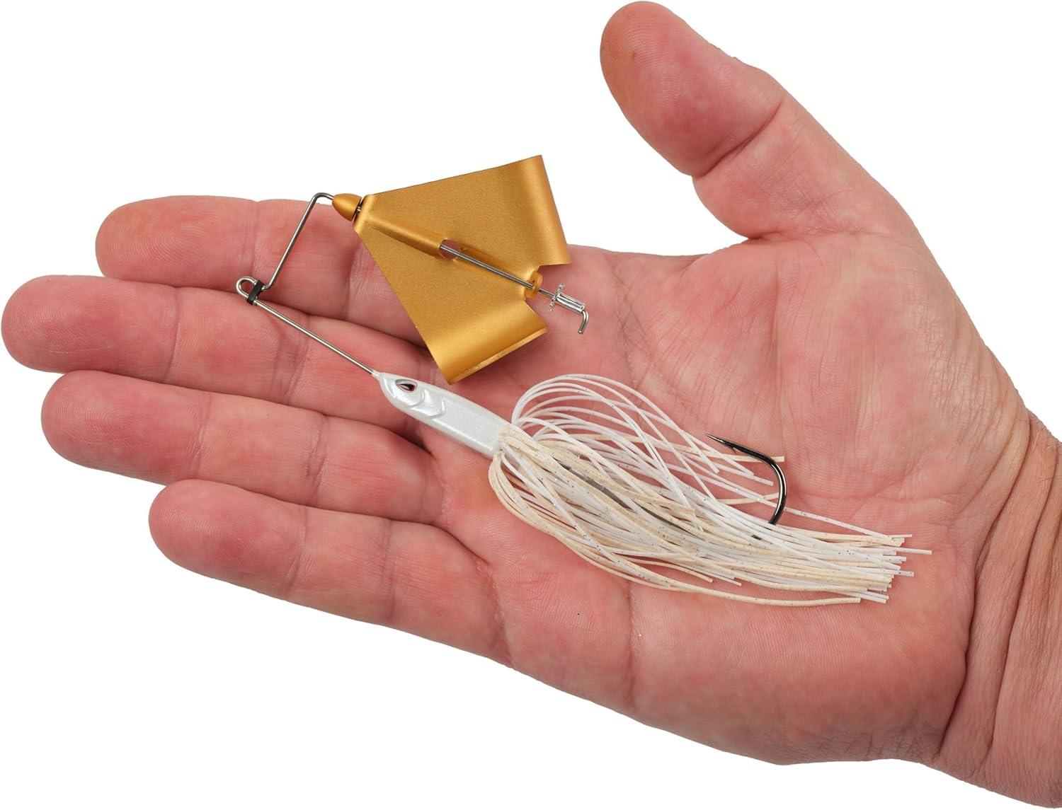 imageBerkley Skirted Riveter Fishing BuzzbaitsWhite Gold