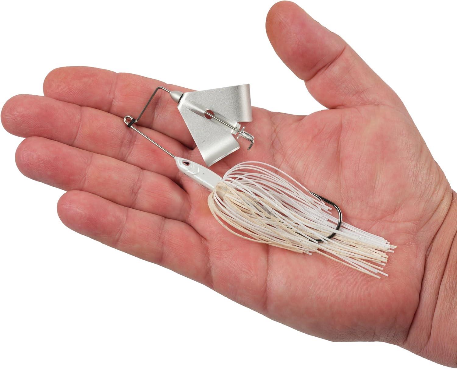 imageBerkley Skirted Riveter Fishing BuzzbaitsWhite Silver