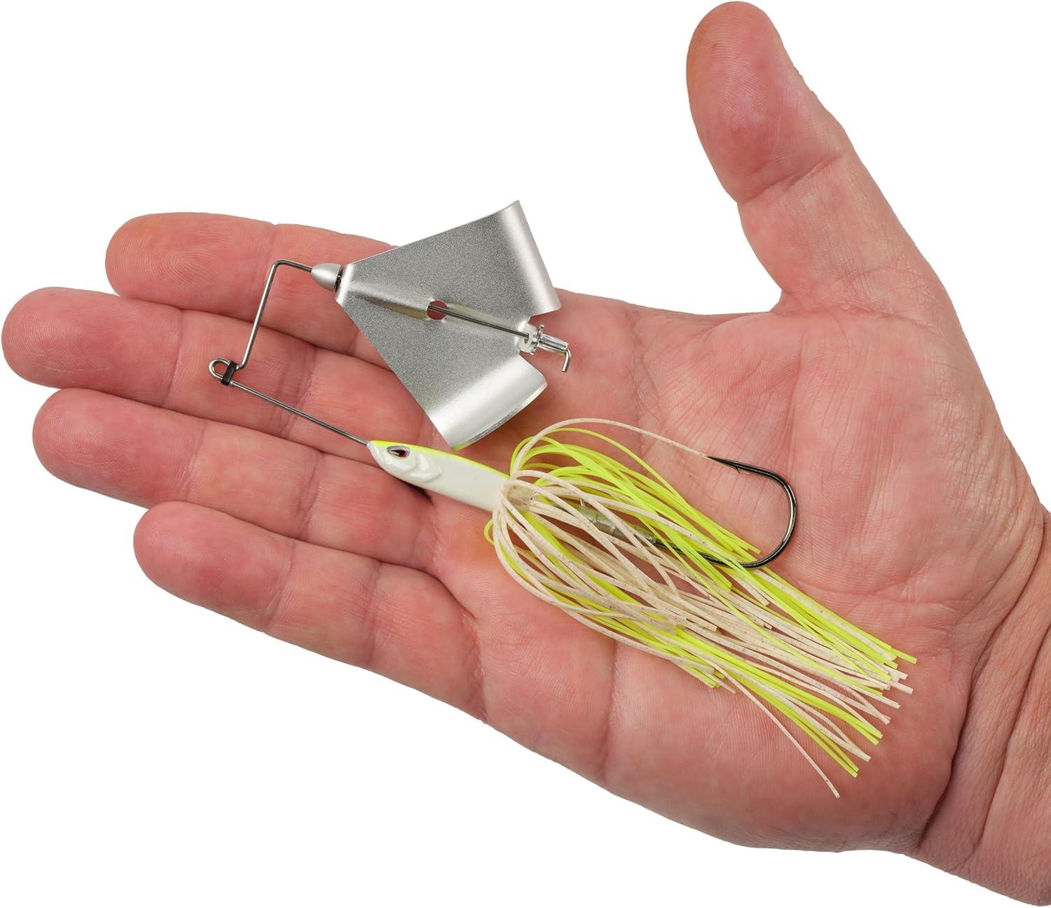 imageBerkley Skirted Riveter Fishing BuzzbaitsWhite Chartreuse