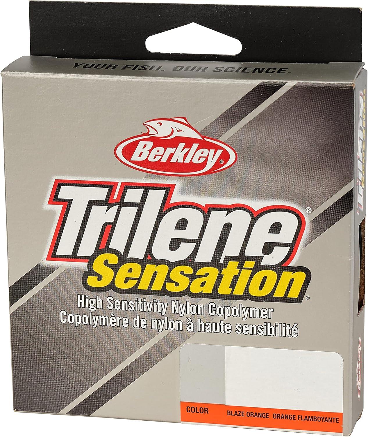 imageBerkley Trilene Sensation Blaze Orange 10lb 45kg Monofilament Fishing Line Suitable for Freshwater Environments