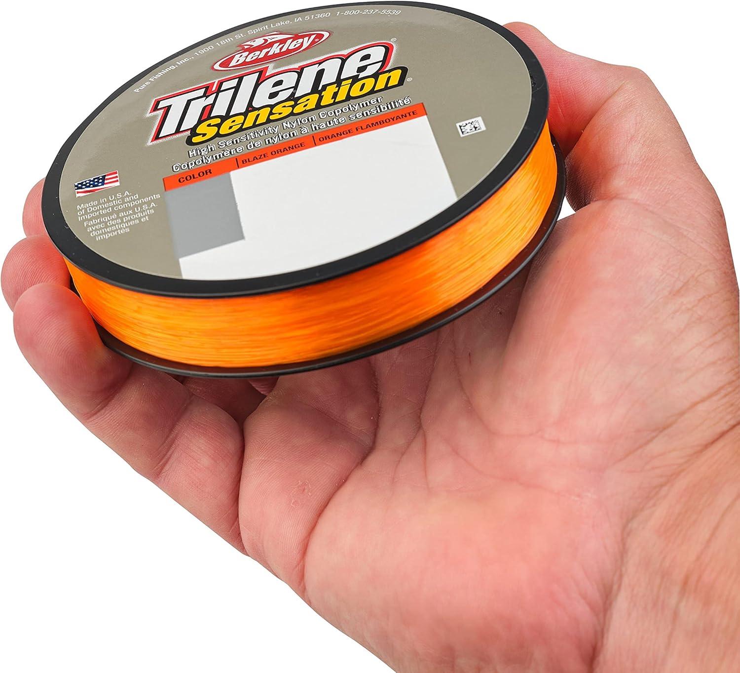 imageBerkley Trilene Sensation Blaze Orange 10lb 45kg Monofilament Fishing Line Suitable for Freshwater Environments