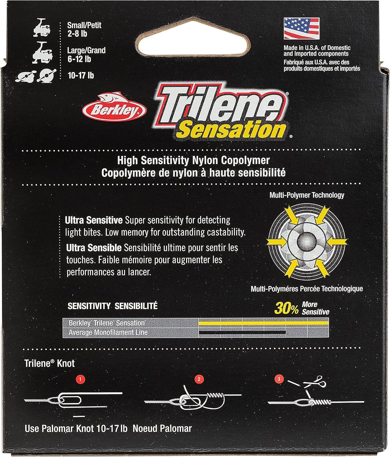 imageBerkley Trilene Sensation Blaze Orange 4lb 18kg Monofilament Fishing Line Suitable for Freshwater Environments