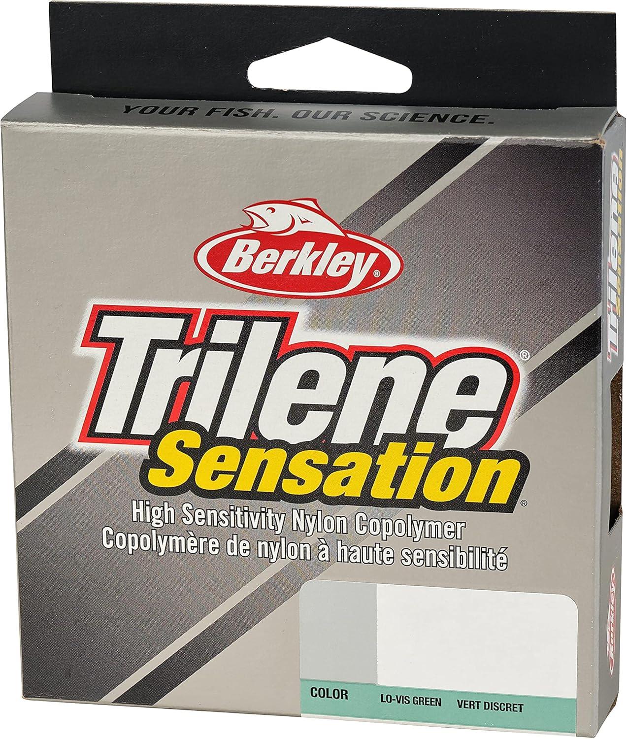 imageBerkley Trilene Sensation LowVis Green 10lb 45kg Monofilament Fishing Line Suitable for Freshwater Environments