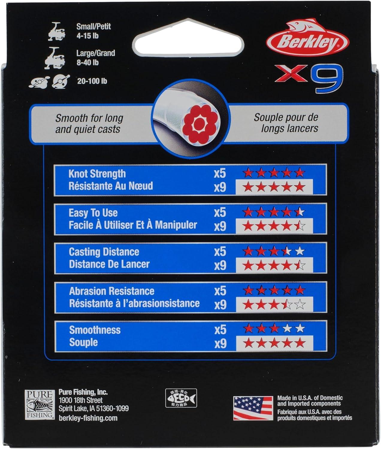 imageBerkley x9 Braid Fishing LineFlame Green