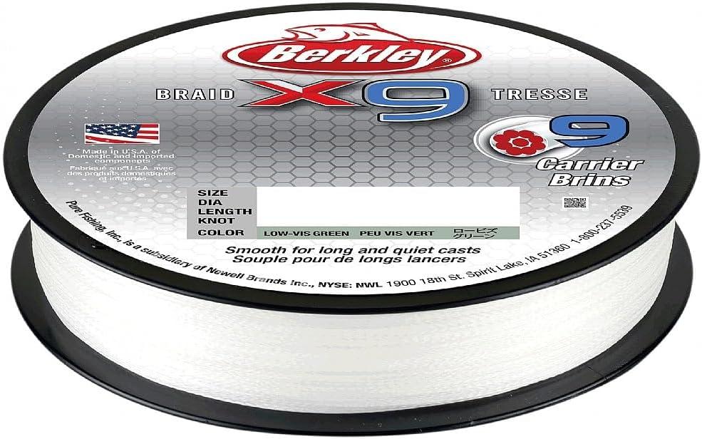 imageBerkley x9 Braid Fishing LineLowVis Green