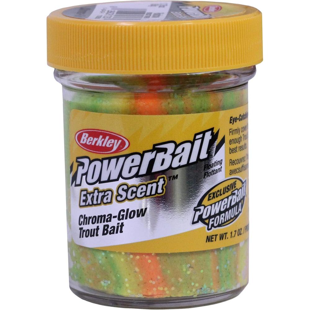 imageBerkley BGXTBRB PowerBait Glitter ChromeGlow Dough Rainbow Glitter 175Ounce