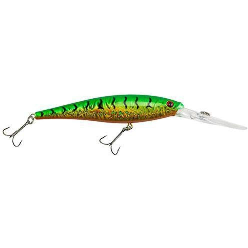 imageBerkley Flicker Minnow Fishing Lure Slick Firetiger 316 oz 1 78in 5cm Crankbaits Realistic Minnow Profile Sharp Dive Curve Gets to Fish Quickly Equipped with Fusion19 Hook
