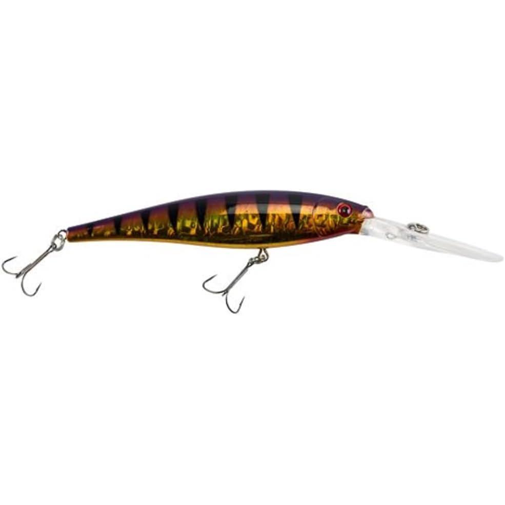 imageBerkley Flicker Minnow Fishing Lure Slick Purple Bengal 13 oz 3 12in  9cm Crankbaits Realistic Minnow Profile Sharp Dive Curve Gets to Fish Quickly Equipped with Fusion19 Hook