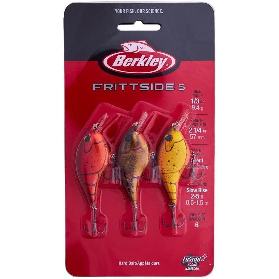 imageBerkley Frittside Fishing Hard BaitCraw Assorted 3 Pack