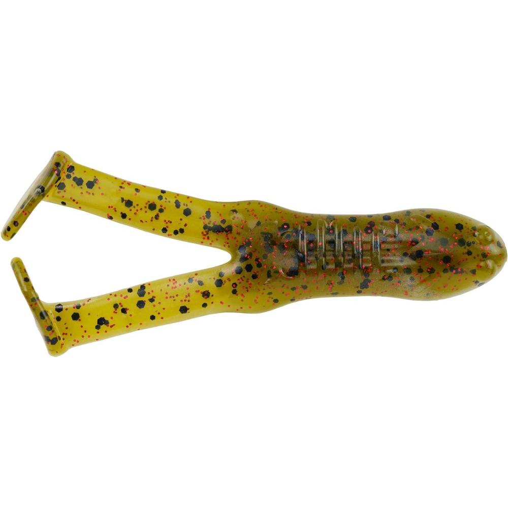 imageBerkley PowerBait Beatnn Paddle Frog Fishing Soft BaitWatermelon Red Fleck