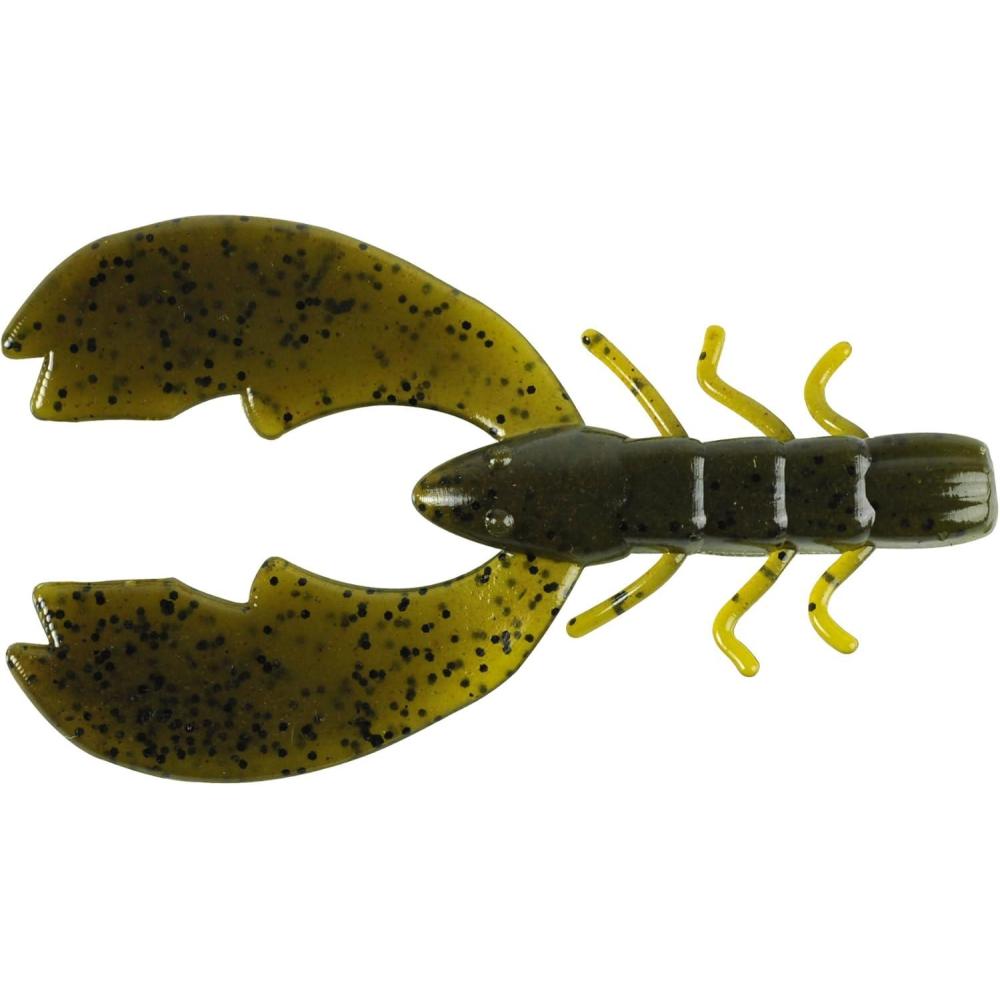 imageBerkley PowerBait Chigger Craw Green Pumpkin 4quot 9 Count