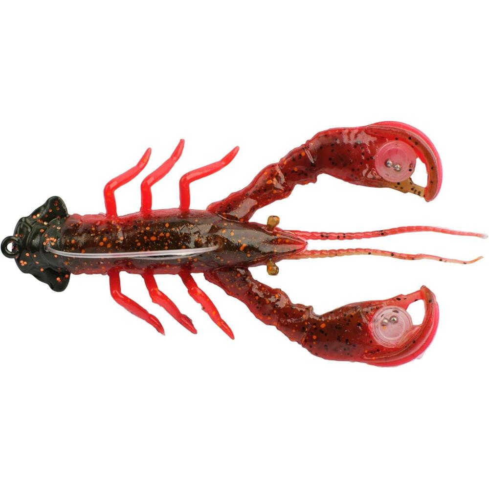 imageBerkley PowerBait Clatter Craw Fishing Soft BaitWatermelon Red