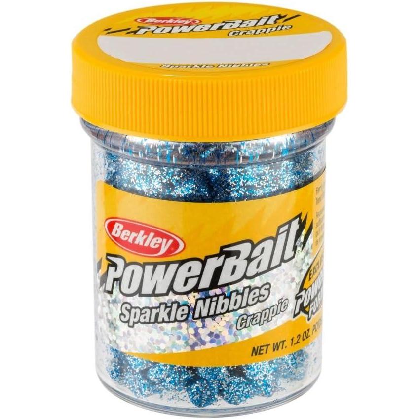 imageBerkley PowerBait Crappie Nibbles Dough Fishing BaitBlue Ice Sparkle