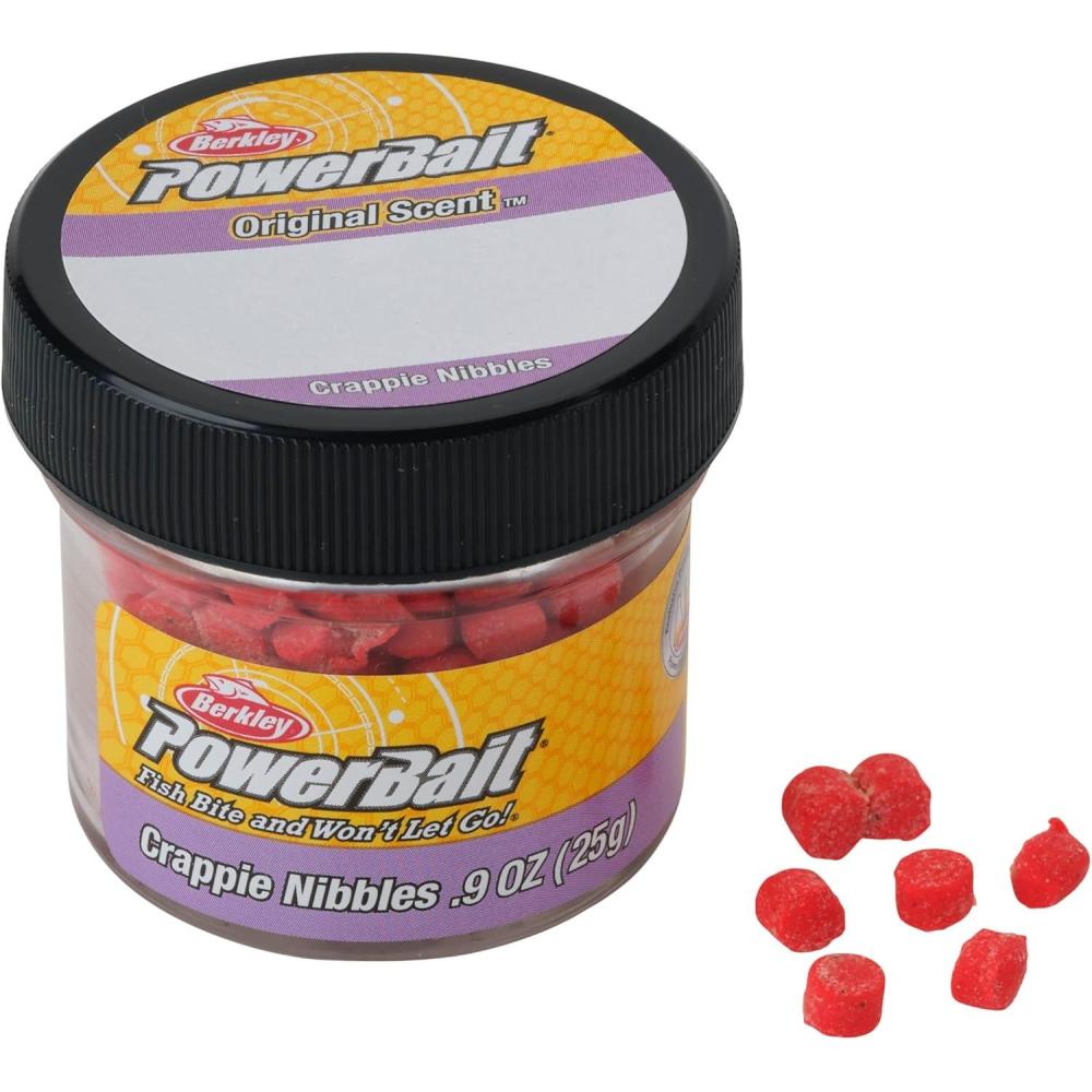 imageBerkley PowerBait Crappie Nibbles Dough Fishing BaitFluorescent Red