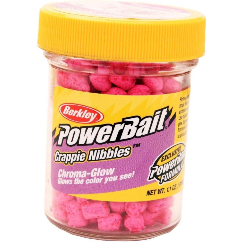 imageBerkley PowerBait Crappie Nibbles Dough Fishing BaitGlow Pink