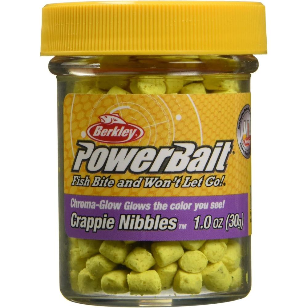 imageBerkley PowerBait Crappie Nibbles Dough Fishing BaitGlow Yellow