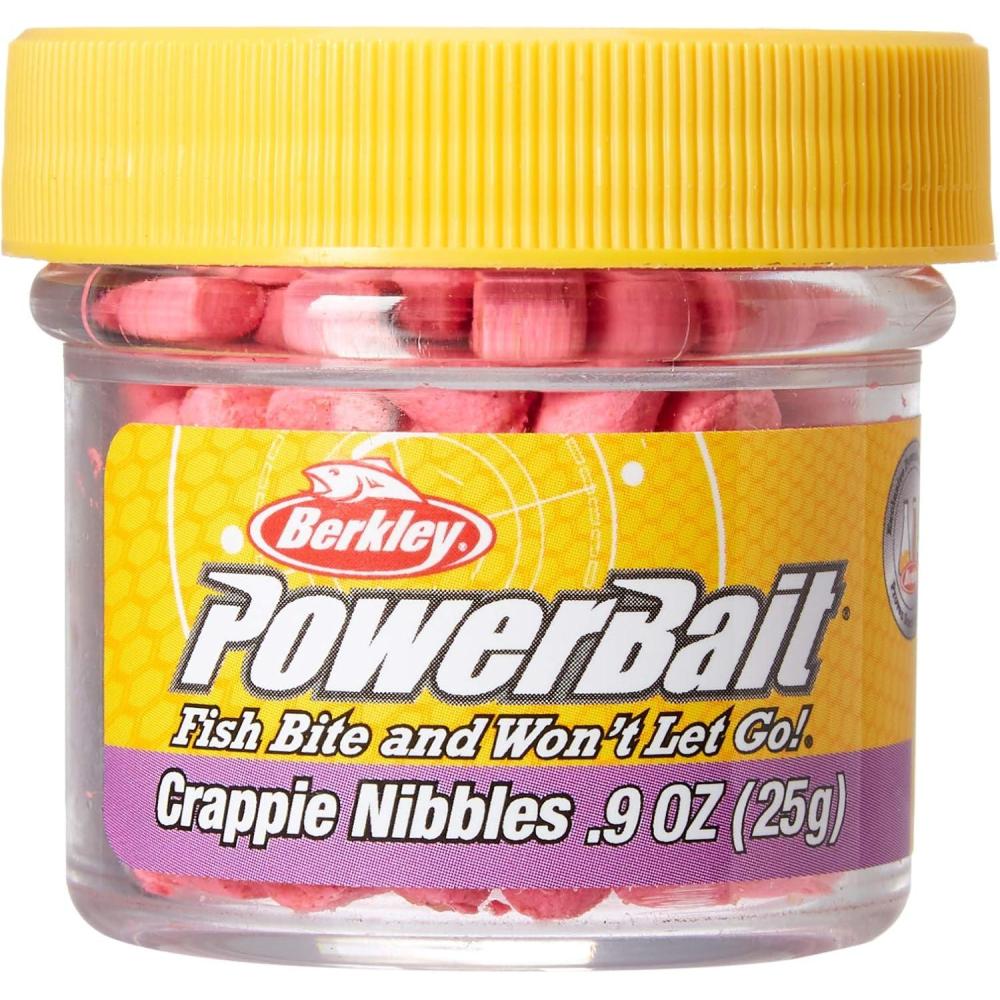 imageBerkley PowerBait Crappie Nibbles Dough Fishing BaitPink