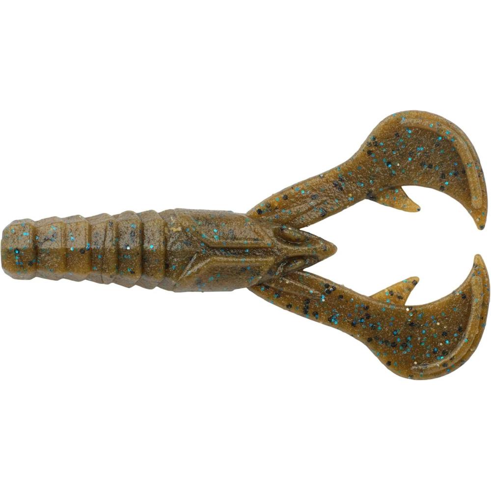 imageBerkley PowerBait MaxScent Crud CrawGreen Pumpkin Blue Fleck