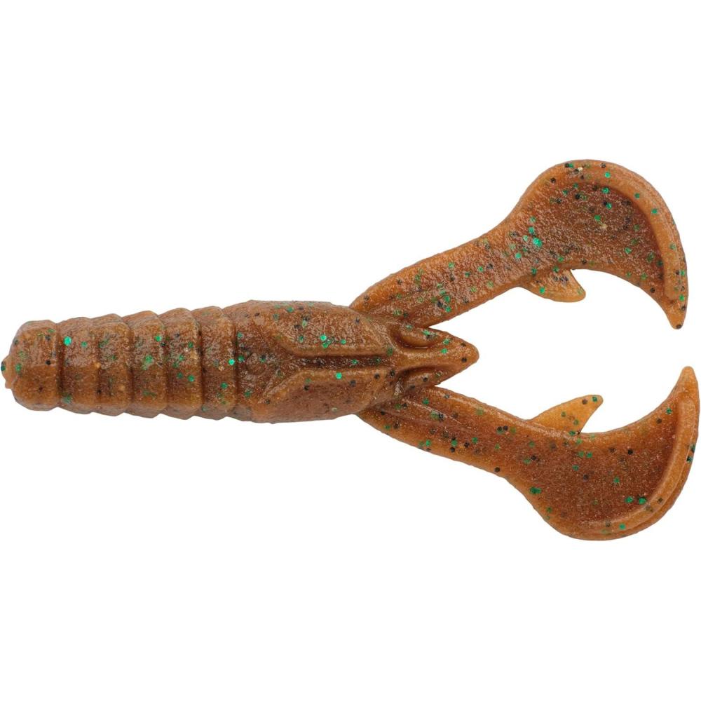 imageBerkley PowerBait MaxScent Crud CrawPumpkin Green Fleck