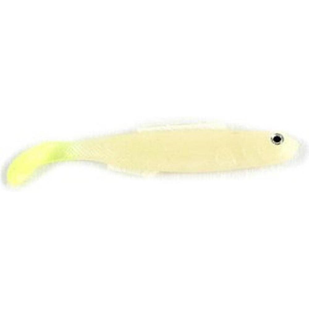 imageBerkley PowerBait Mullet 4quot Soft Swimbait 6 Pack GlowChartreuse