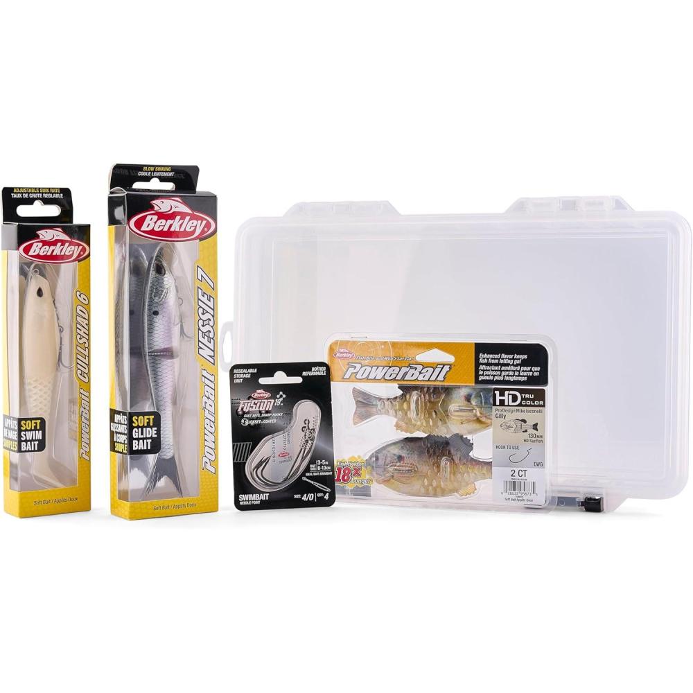 imageBerkley PowerBait Nessie Fishing Soft BaitSwimbait Haul of Fame Variety Kit