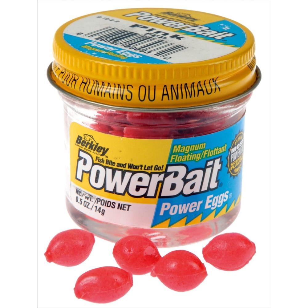 imageBerkley PowerBait Power Eggs Floating Magnum Fishing Soft BaitPink Original Scent