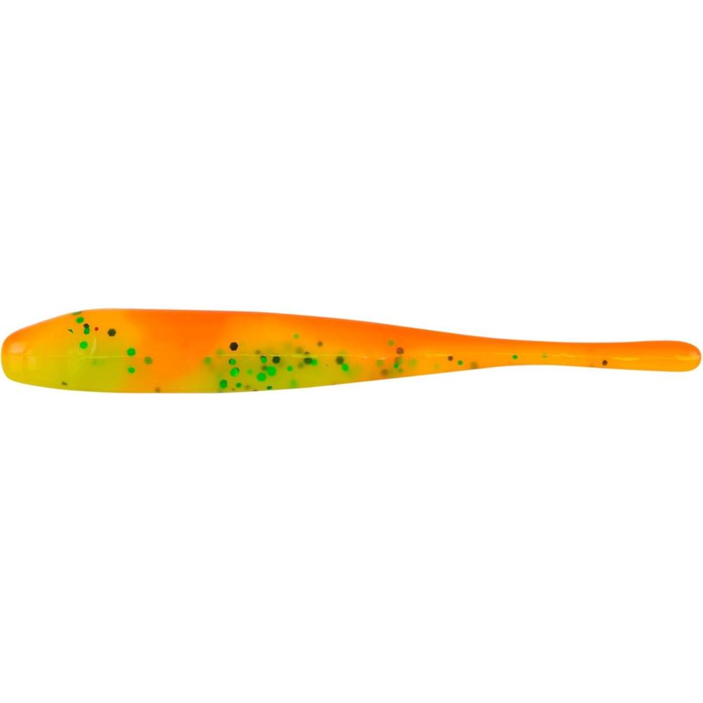 imageBerkley PowerBait Pro Twitchtail Minnow Fishing Bait Chartreuse Black FleckOrange 3in 8cm Irresistible Scent ampamp Flavor Realistic Profile Ideal for Bass Walleye Trout and More