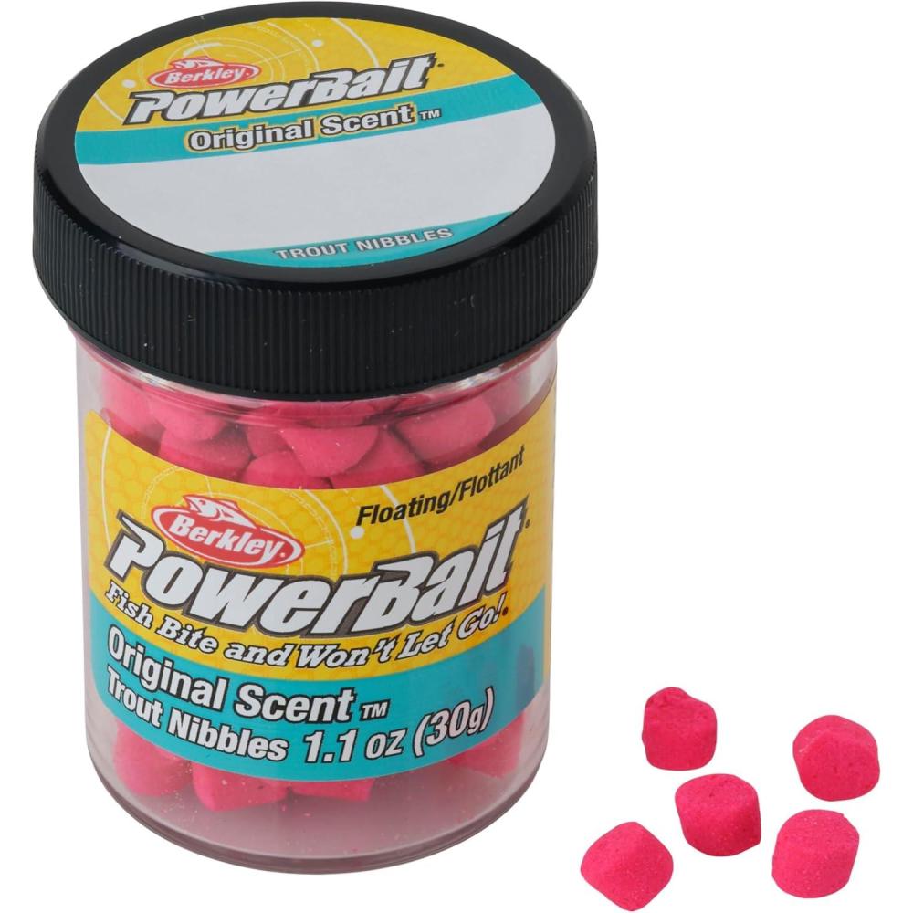 imageBerkley PowerBait Trout Nibbles Fishing Dough BaitFluorescent Red