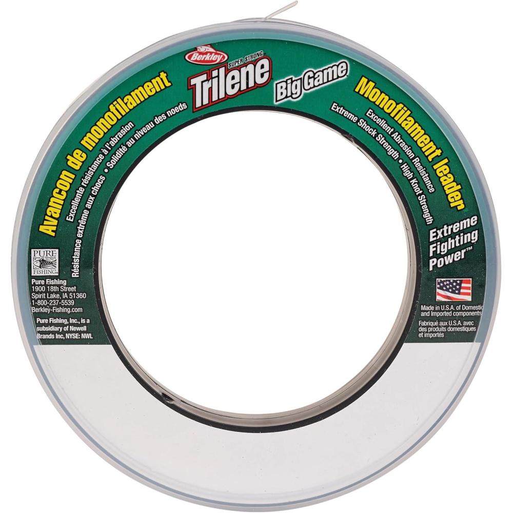 imageBerkley Trilene Big Game Monofilament Fishing LineClear Mono Leader