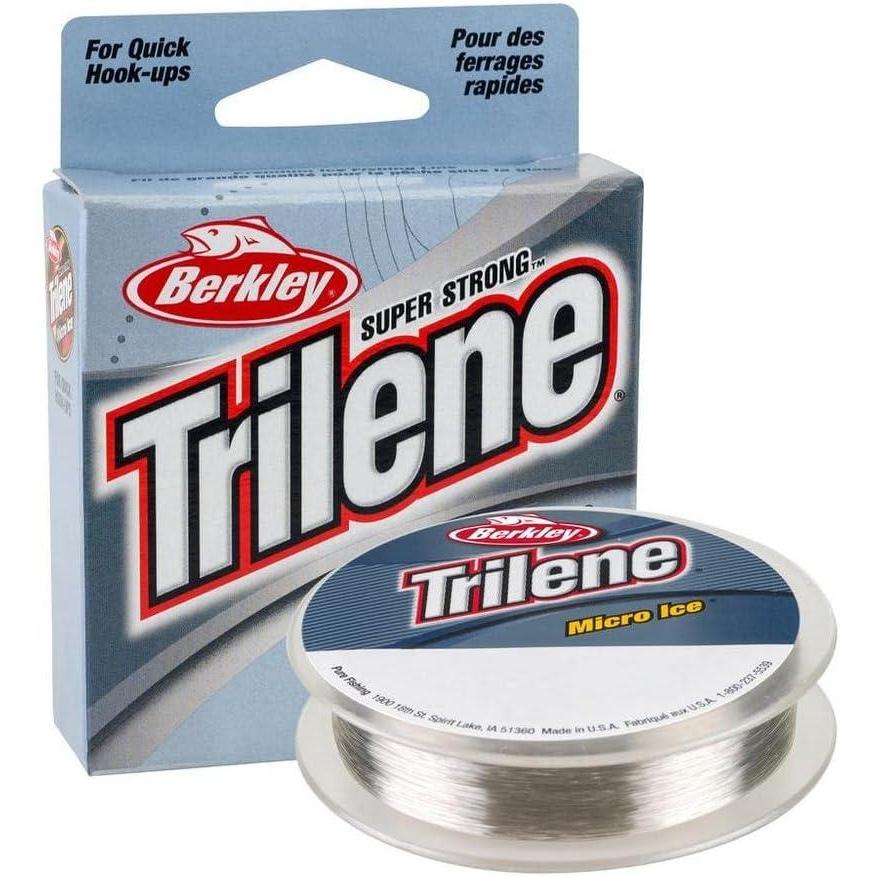 imageBerkley Trilene Micro Ice Monofilament Ice Fishing LineClear Steel