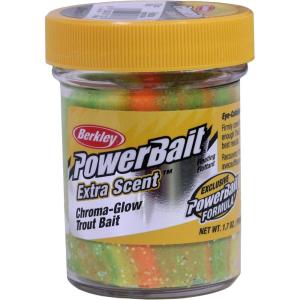 Berkley BGXTBRB PowerBait Glitter Chrome-Glow Dough, Rainbow Glitter, 1.75-Ounce