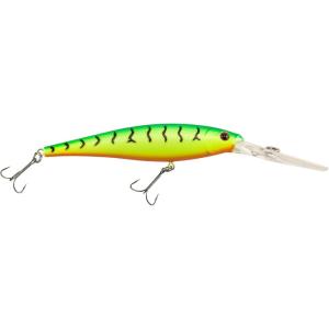 Berkley Flicker Minnow Fishing Lure, Firetiger, 1/2 oz, 4 1/2in | 11cm Crankbaits, Realistic Minnow Profile, Sharp Dive Curve Gets to Fish Quickly, Equipped with Fusion19 Hook