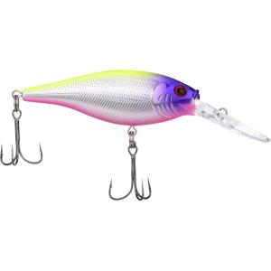 Berkley Flicker Shad Fishing Lure, Red Tiger, 1/8 oz, 1 1/2in | 4cm Crankbaits, Size, Profile and Dive Depth Imitates Real Shad, Equipped with Fusion19 Hook