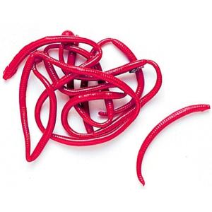 Berkley Gulp! Alive!® Angle Worm, Redworm, 1- Inch