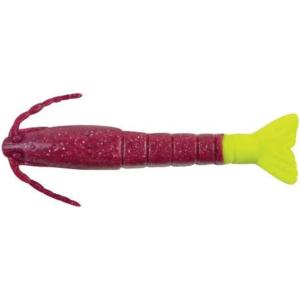 Berkley Gulp! Shrimp Saltwater Fishing Soft Bait(Cajun Purple/Chartreuse)