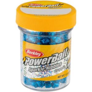 Berkley PowerBait Crappie Nibbles Dough Fishing Bait(Blue Sapphire – Sparkle)