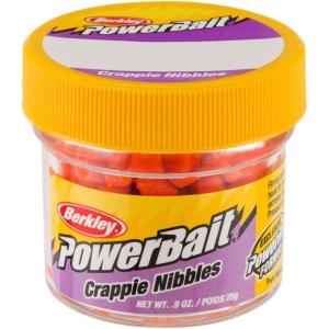 Berkley PowerBait Crappie Nibbles Dough Fishing Bait(Fluorescent Orange)