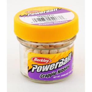 Berkley PowerBait Crappie Nibbles Dough Fishing Bait(White)