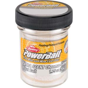 Berkley PowerBait Glitter Chroma-Glow Fishing Dough Bait, Mallow Glow Red Fleck