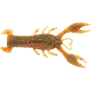 Berkley PowerBait MaxScent Lil’ Trooper Fishing Soft Bait(Watermelon Copper/Orange w/Red)