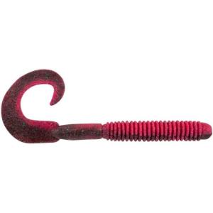 Berkley PowerBait MaxScent Lunch Worm Fishing Soft Bait(Red Shad Green Glitter)