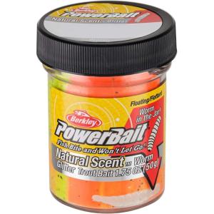 Berkley PowerBait Natural Glitter Trout Fishing Dough Bait(Tequila Fire)