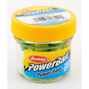 Berkley PowerBait Power Eggs Floating Magnum Fishing Soft Bait(Lemon Lime – Original Scent)