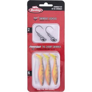 Berkley PowerBait The Champ Swimmer Fishing Soft Bait(Assorted – HD Fire Perch / HD Purple Smelt)