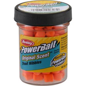 Berkley PowerBait Trout Nibbles Fishing Dough Bait(Fluorescent Orange)