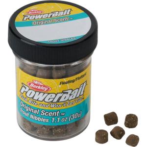 Berkley PowerBait Trout Nibbles Fishing Dough Bait(Hatchery Pellet)